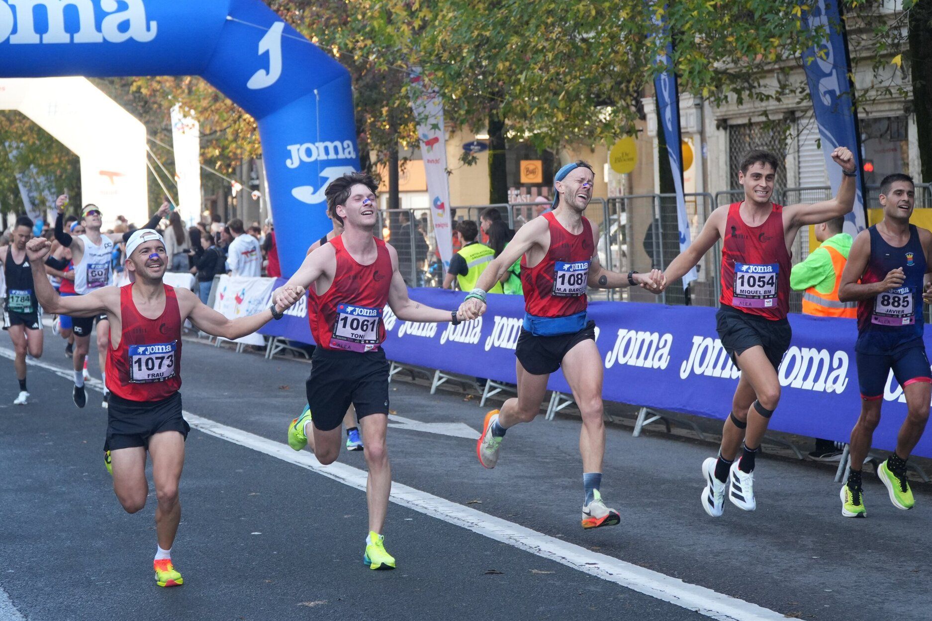 Los últimos metros de la Behobia