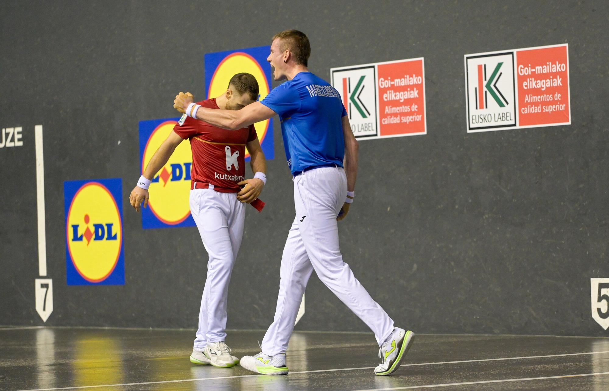 Larrazabal-Mariezkurrena II superan a Laso-Albisu en la tercera jornada del Campeonato de Parejas.
