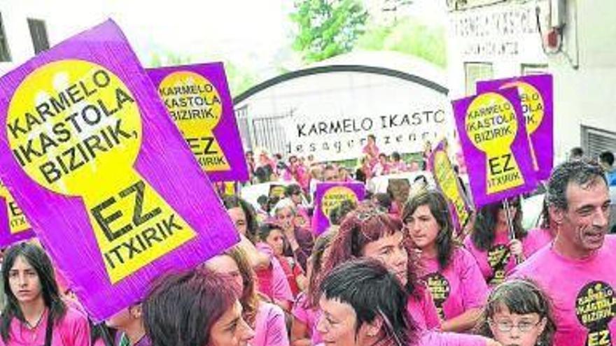 La ikastola Karmelo, en pie de guerra