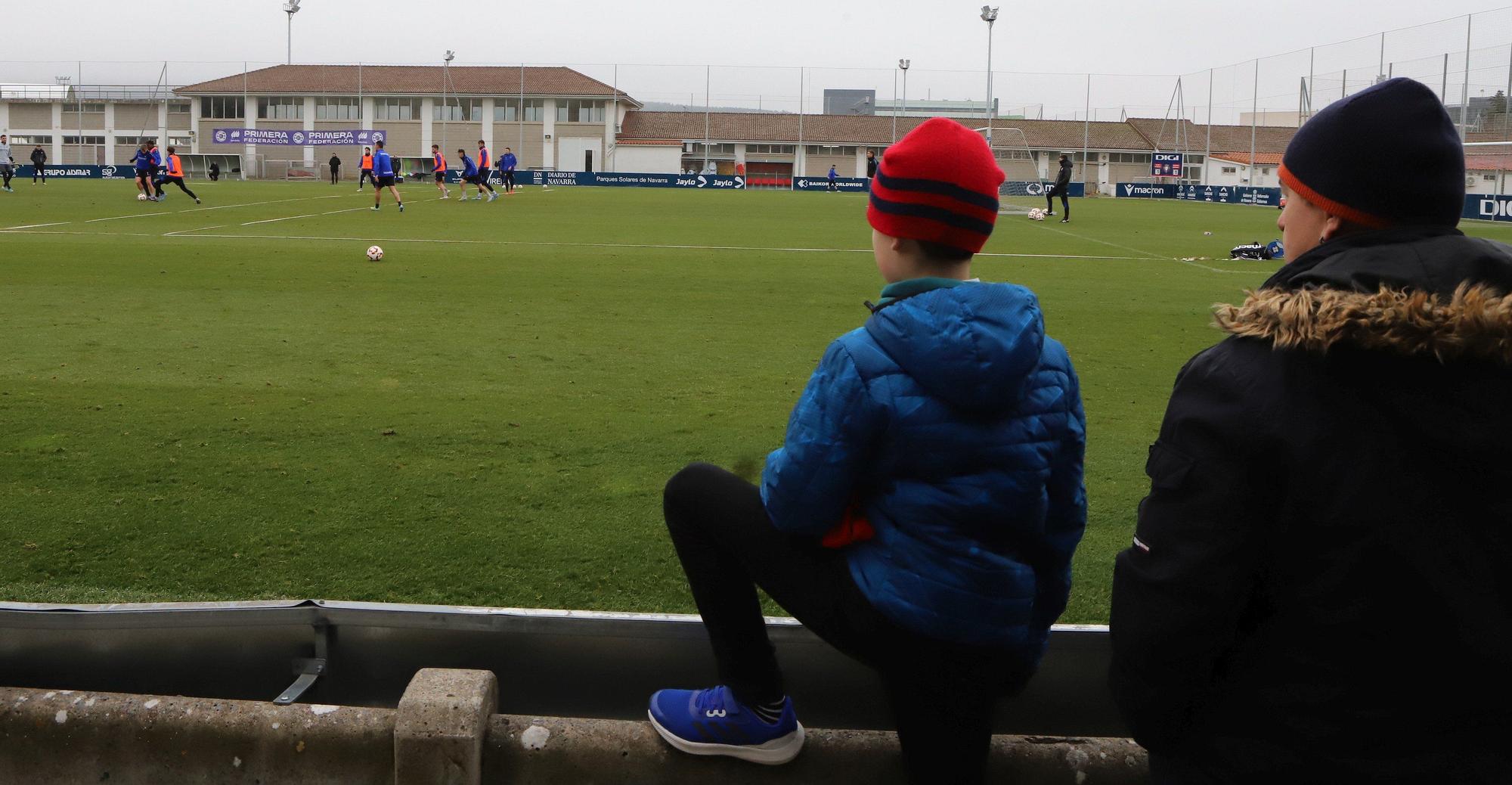 El primer entrenamiento de Osasuna de 2025