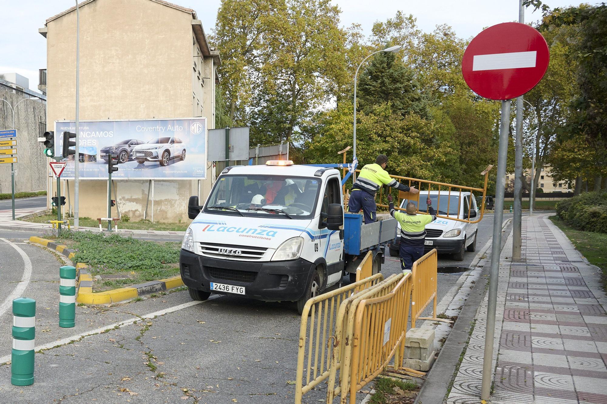 Reapertura de la carretera de la Universidad de Navarra