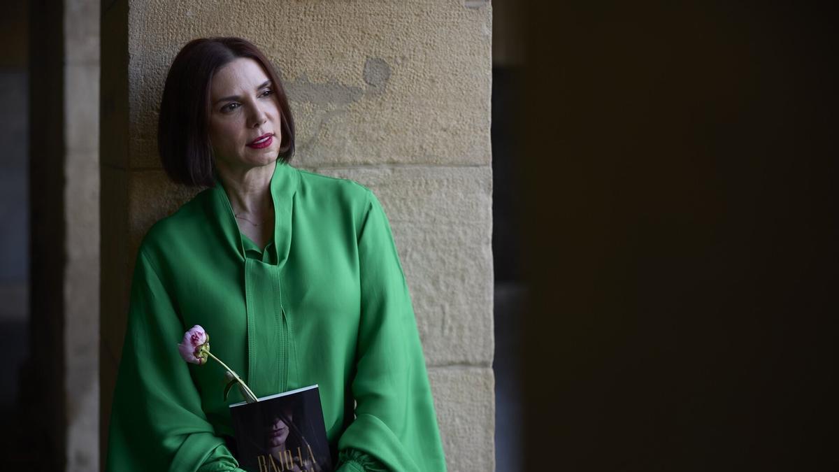 Catalina Guzmán Bremer, durante su visita a Pamplona para presentar &#039;Bajo la sombra&#039;, en abril de este año.