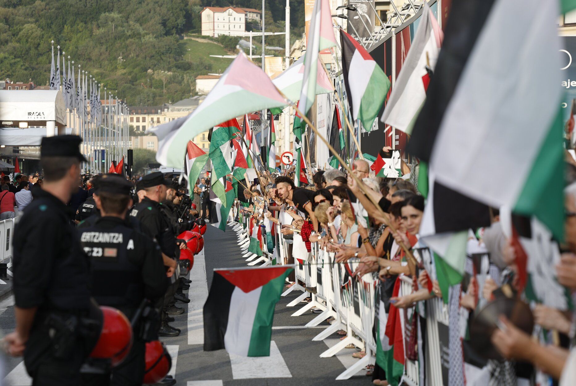 Las protestas por Palestina toman la alfombra roja