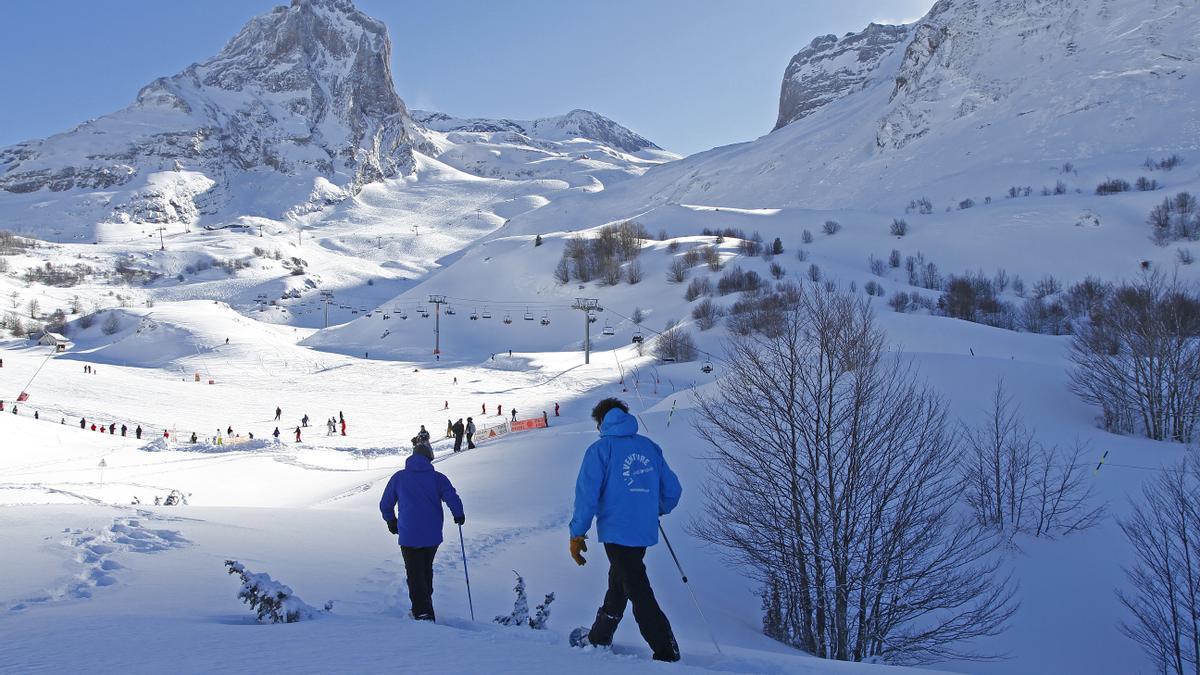 Raquetas en Gourette.