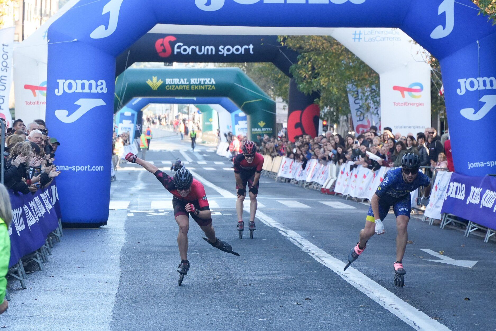 Los últimos metros de la Behobia