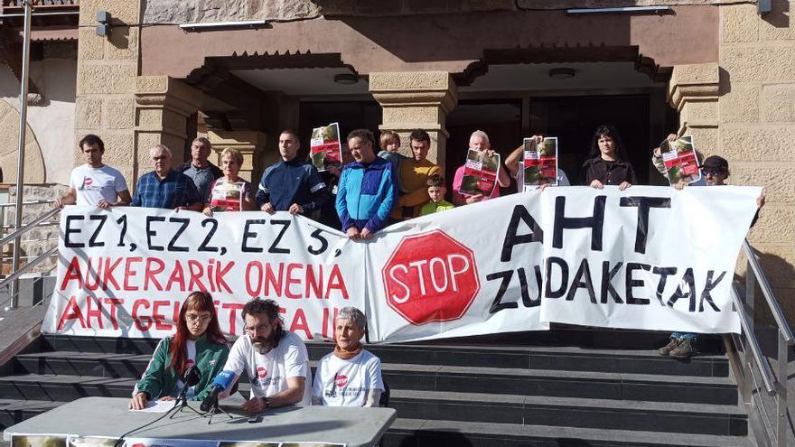 Stop Sondeos TAV  en contra de la tercera alternativa