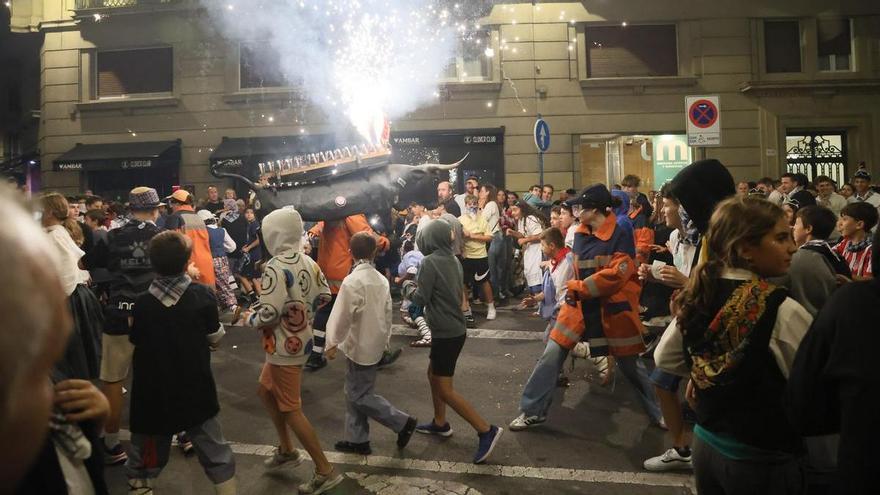 El último toro de fuego del miércoles, parado por motivos de seguridad