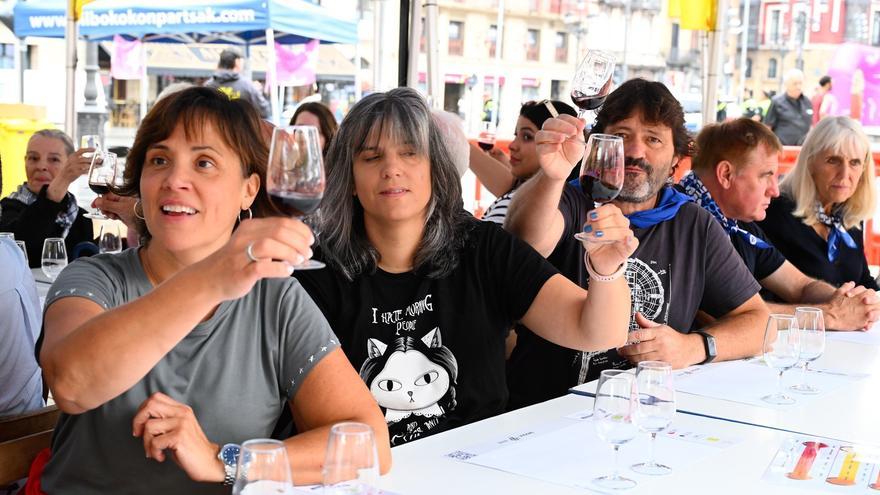 Las catas express de vino triunfan en Aste Nagusia
