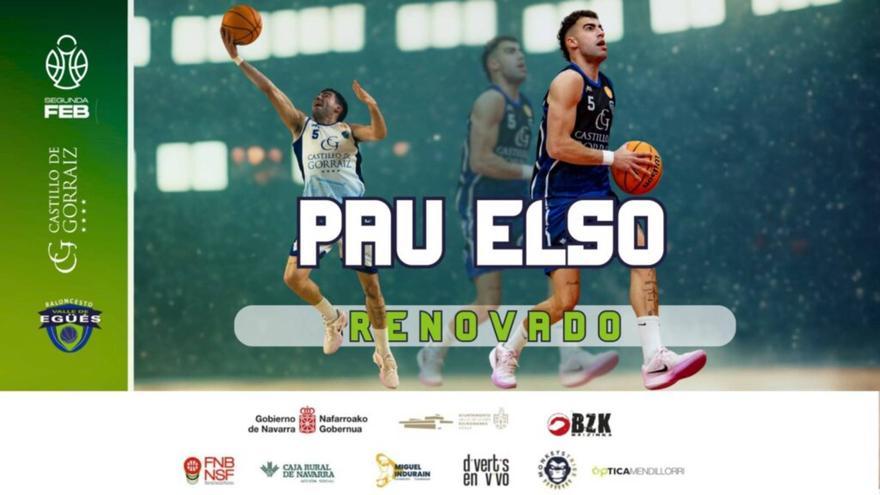 Pau Elso continuará defendiendo los colores del Castillo de Gorraiz Valle de Egüés