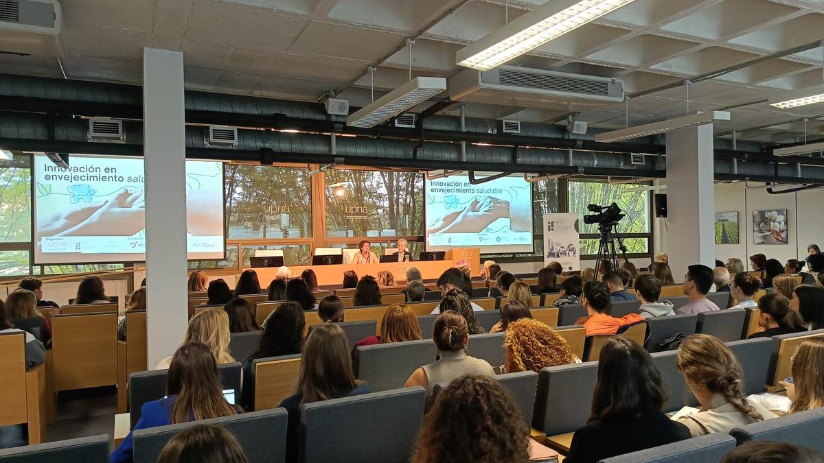 Un momento de la jornada sobre innovación en envejecimiento saludable.