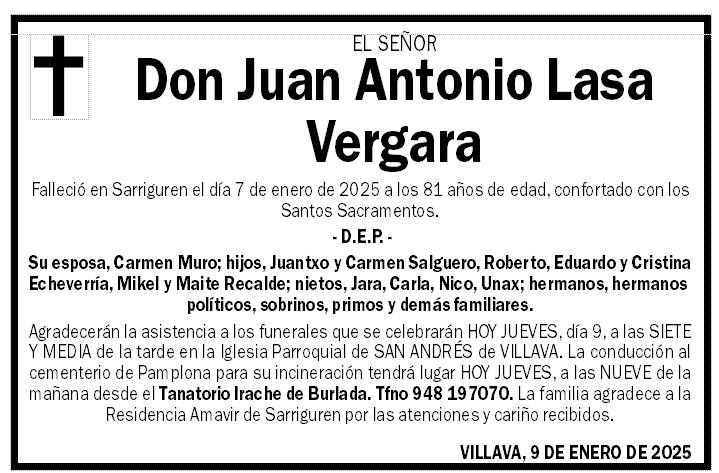 Juan Antonio Lasa Vergara