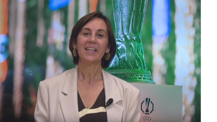 Kontxi Claver, concejala de Desarrollo Económico, Comercio, Empleo y Turismo, valora el impacto económico de la UEFA