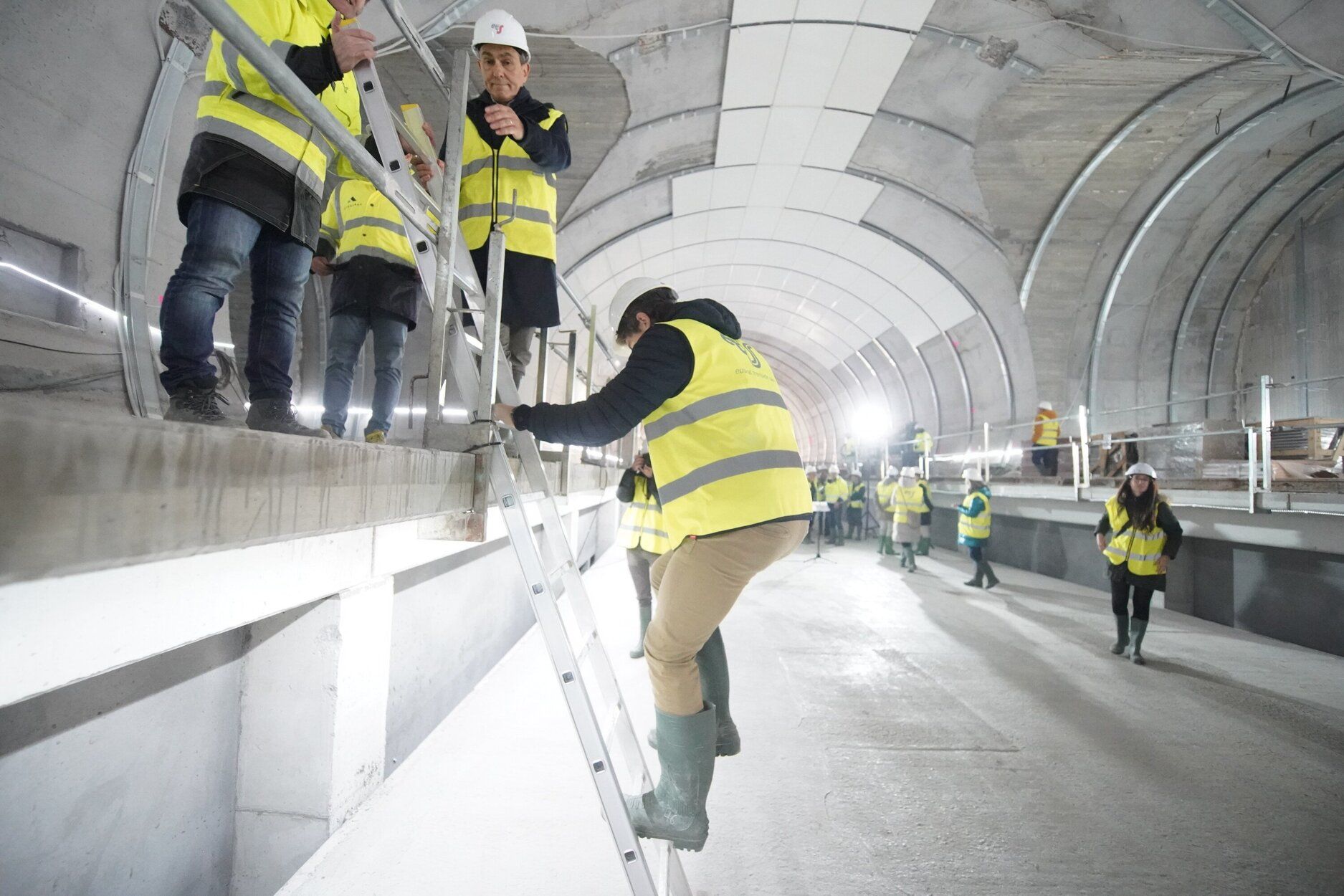 Avance de las obras en la nueva estación Centro-Concha del Topo