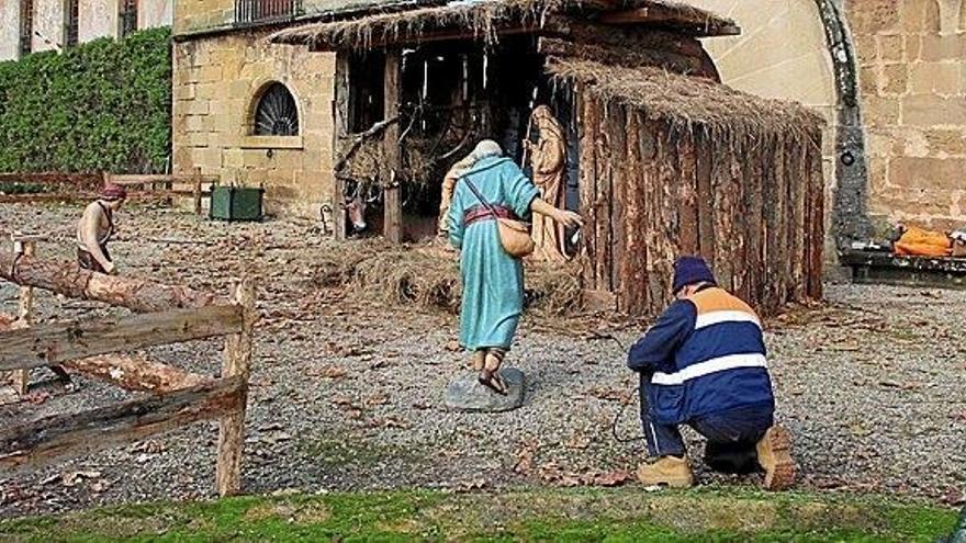 Abierto el belén del Palacio de Narros con una nueva figura