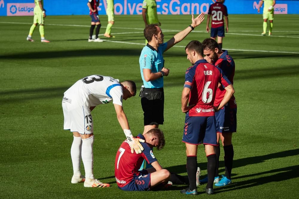 Imágenes del Osasuna Getafe este domingo en El Sadar