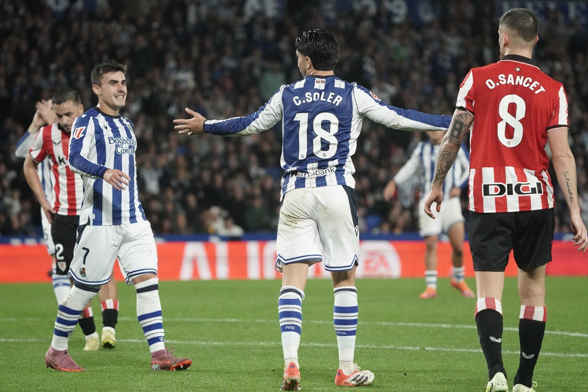 Las mejores imágenes del partido entre la Real y el Athletic