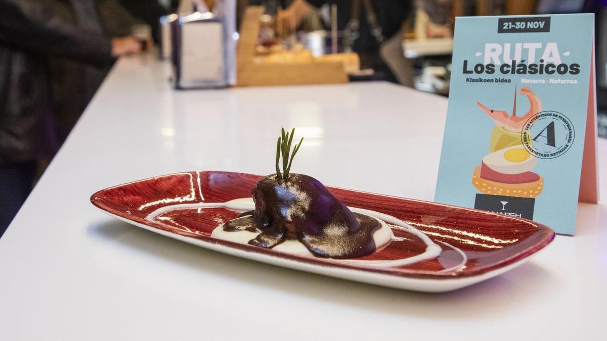 Uno de los pinchos de la Ruta de los Clásicos, que arranca mañana y se prolonga hasta el día 30.