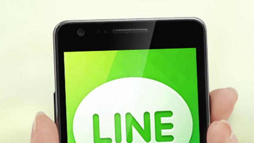 La aplicación de mensajería instantánea Line.