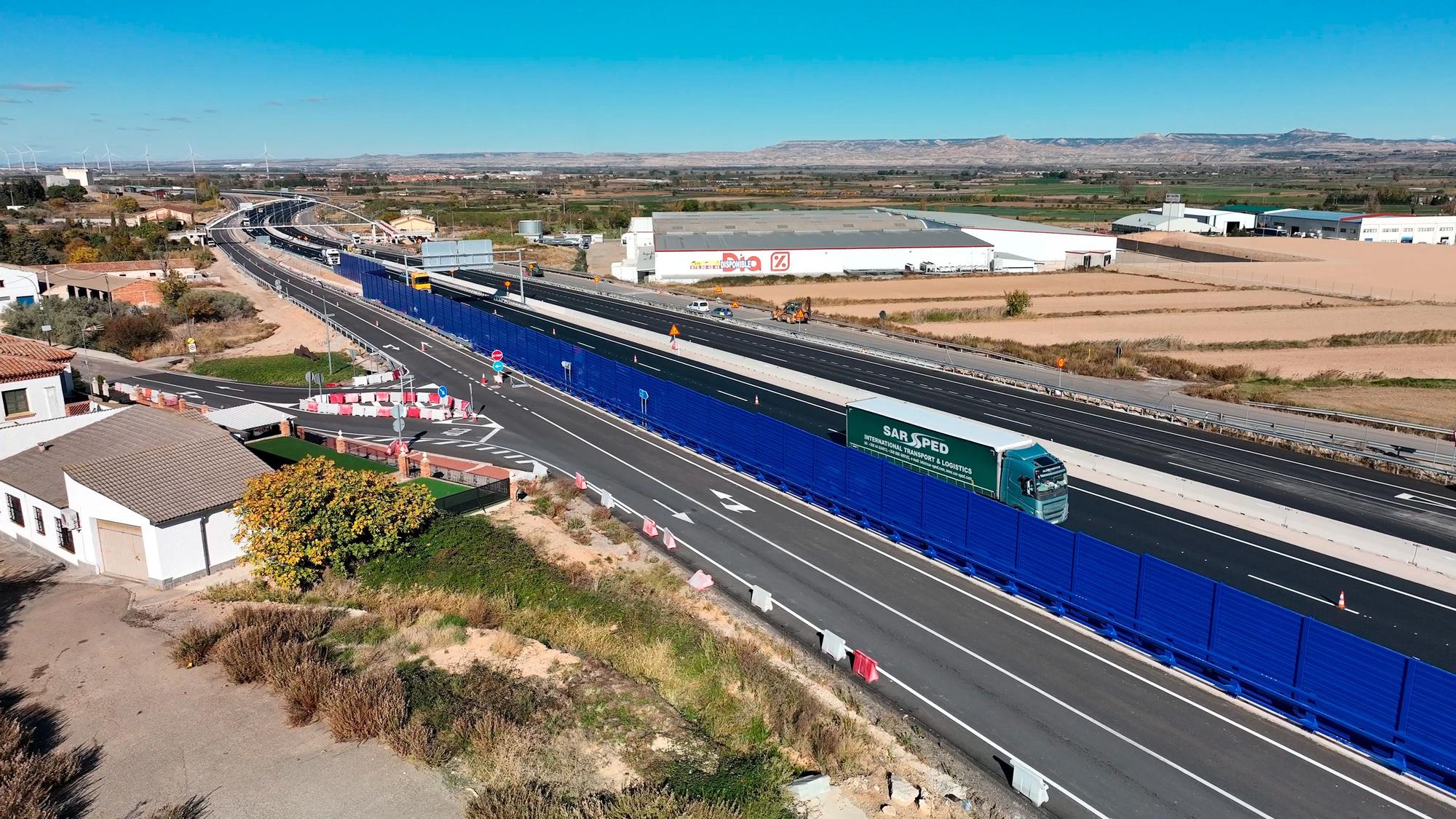 Puesta en servicio de la A-68 entre Gallur y Mallén con su apertura hasta Navarra