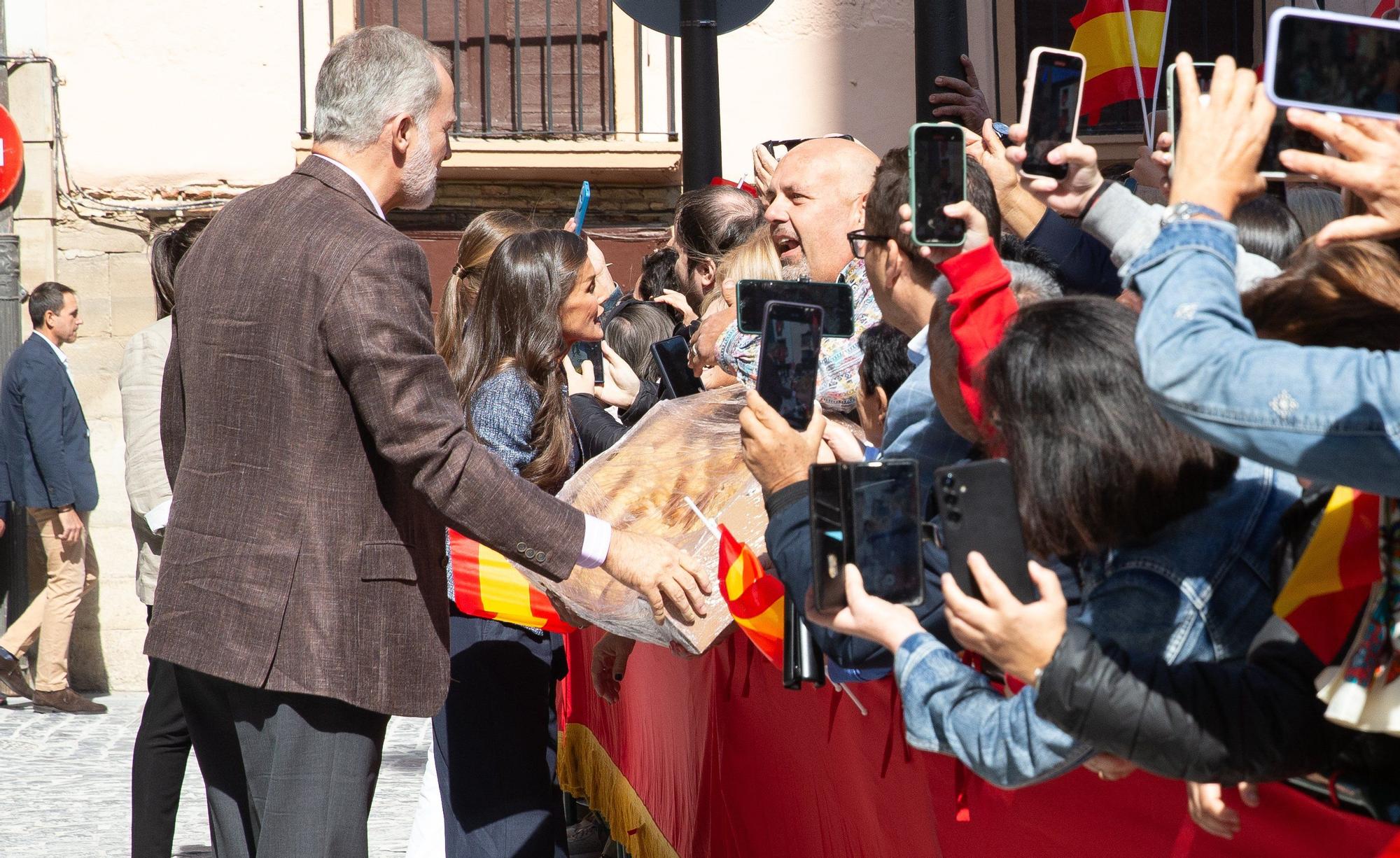 Fotos de la visita de los Reyes a Olite y Tudela