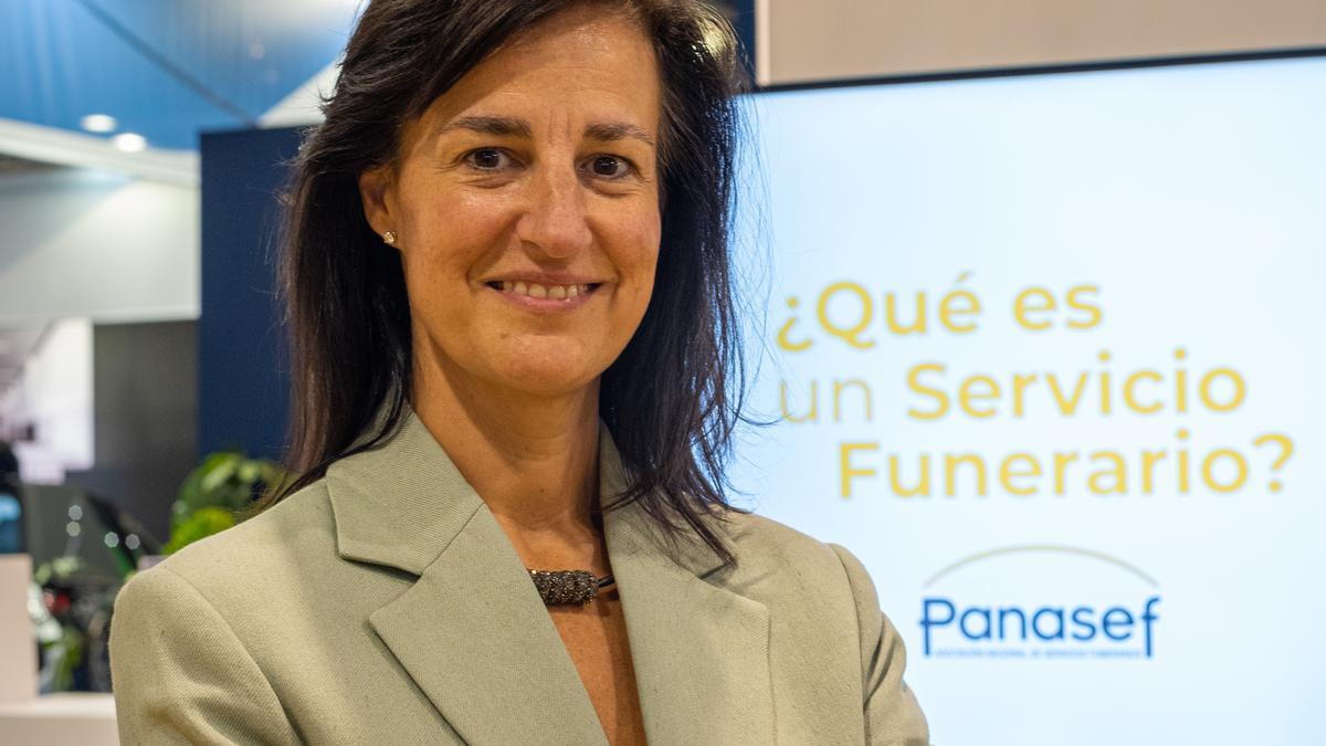 Lorena Sánchez, presidenta de la Asociación Nacional de Servicios Funerarios.