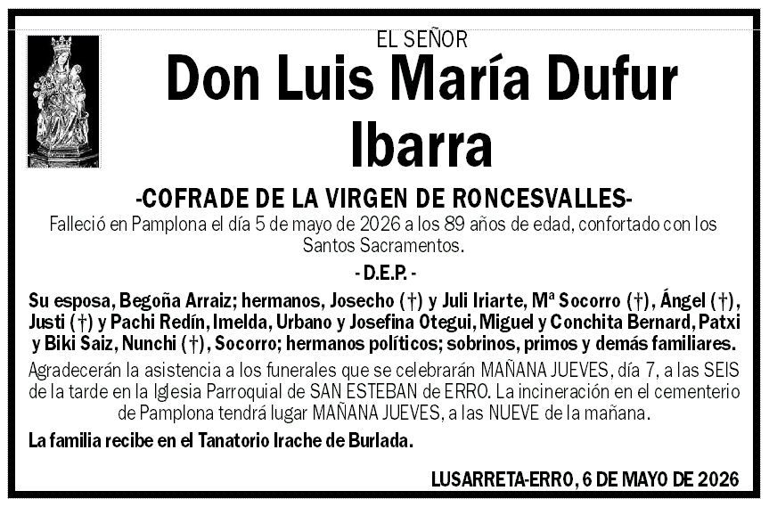 Luis María Dufur Ibarra