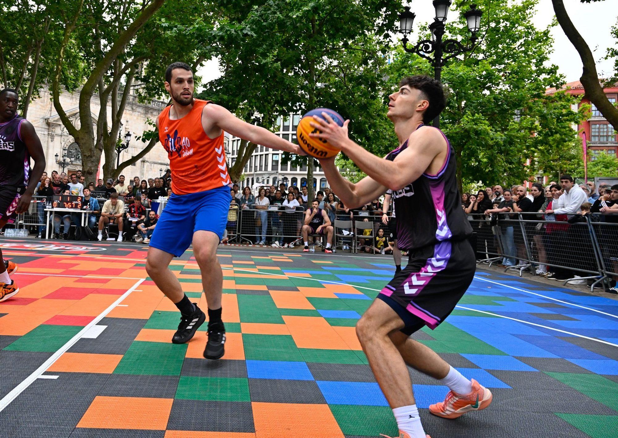 En imágenes: Bilbao se sube al carro del baloncesto 3x3