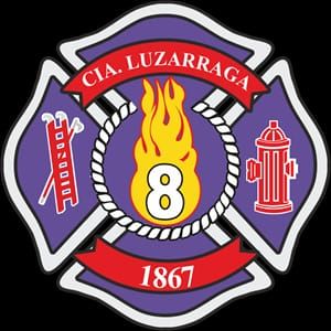 Insignia de la Compañía de bomberos Luzarraga de Guayaquil.
