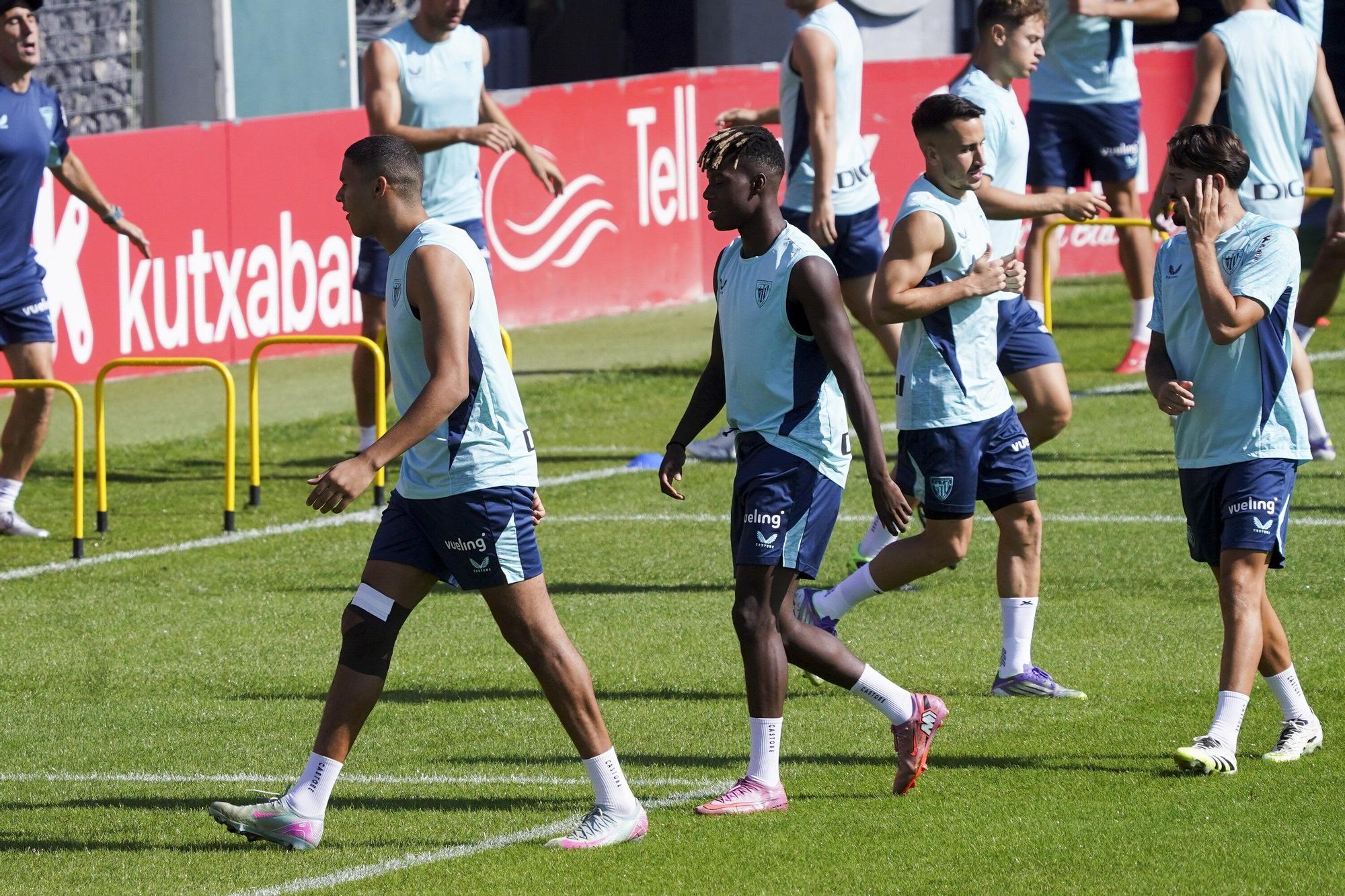 En imágenes: entrenamiento del Athletic en Lezama este sábado