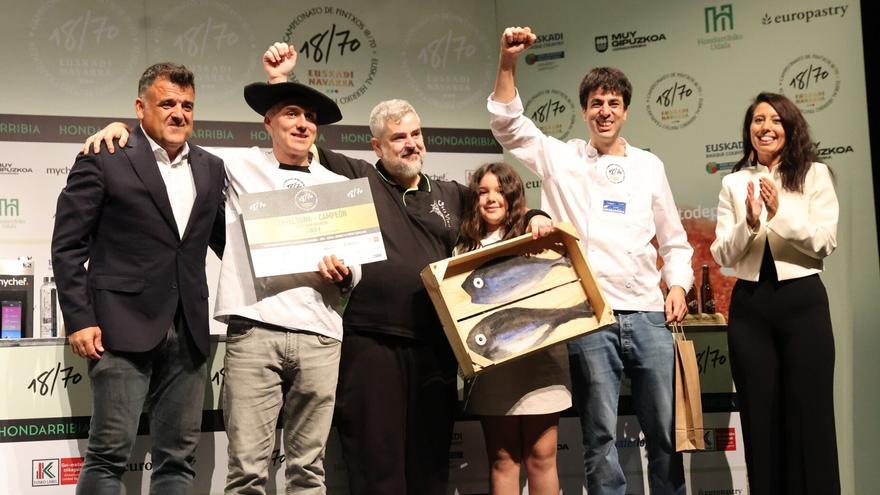 El Gran Sol de Hondarribia logra su quinto torneo de pintxos de Euskal Herria