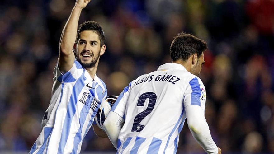 Isco coloca al Málaga en puestos &#039;Champions&#039; (1-2)