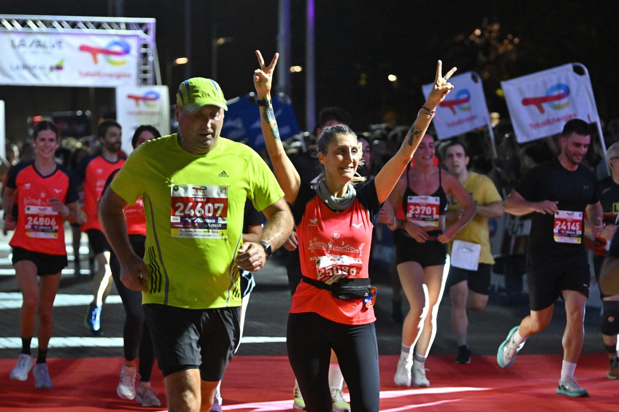 El Bilbao Night Marathon, en imágenes