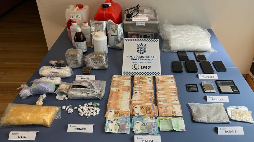 Dos detenidos por tráfico de drogas tras una pelea en un piso de Iturrama