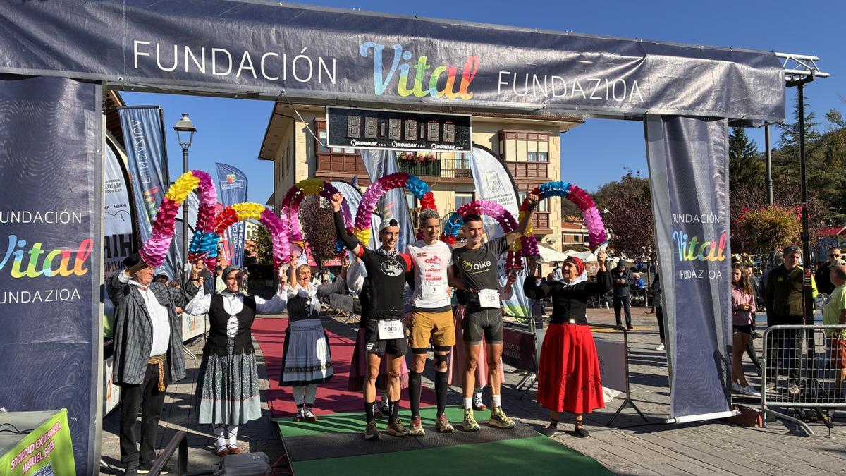 Julen Martínez de Estibariz, Jokin García y Andoni Azkarate completaron el podio de la Hiru Haundiak 2025