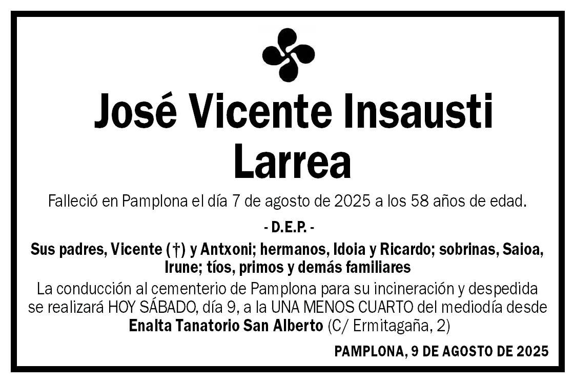 José Vicente Insausti Larrea