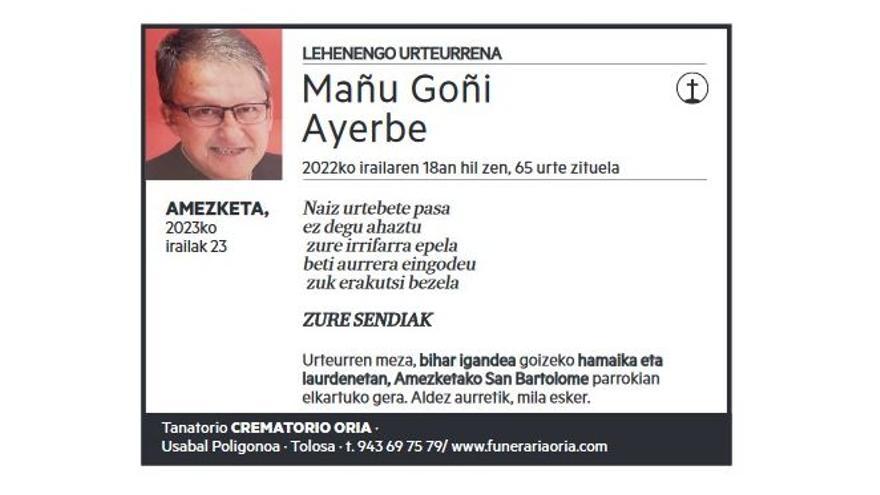 MAÑU GOÑI AYERBE