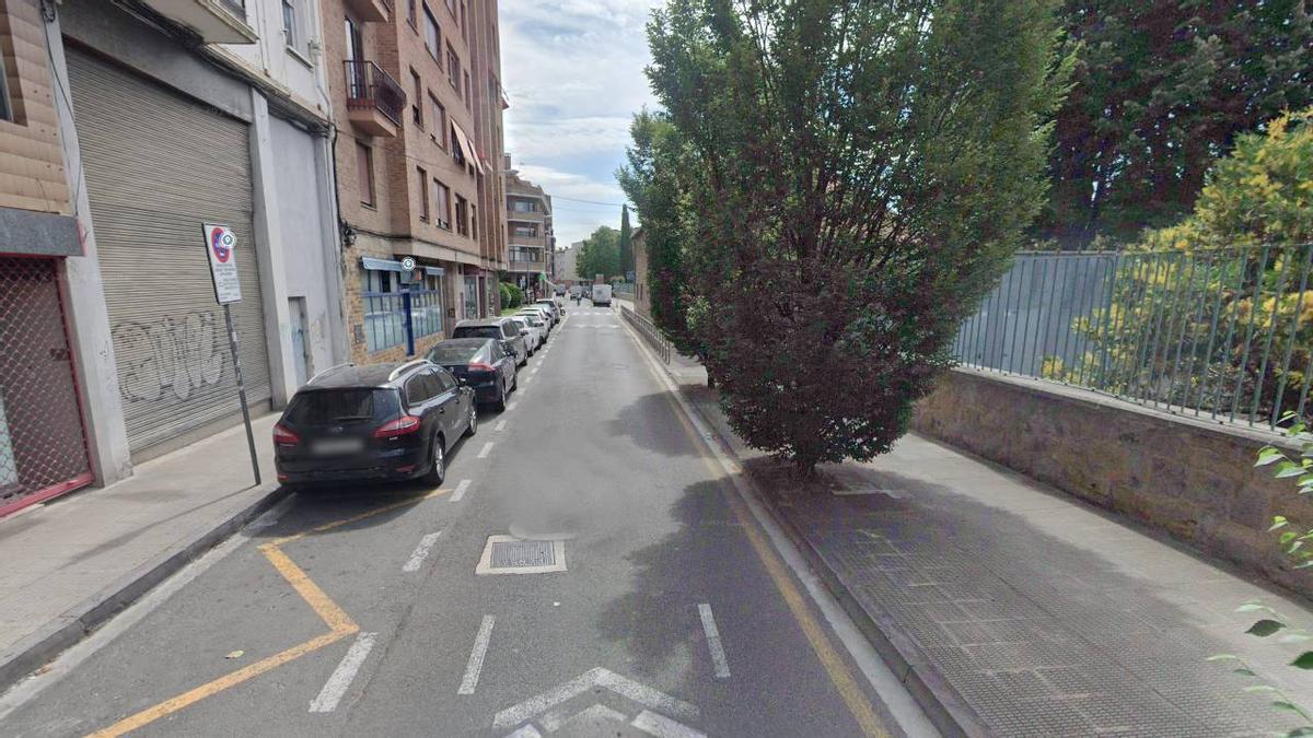 Tramo de la calle San Francisco en el que ha tenido lugar el atropello.