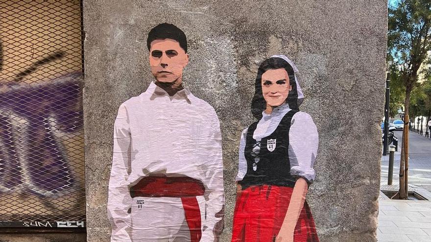 Pello Reparaz y Amaia Romero, convertidos en dantzaris en una obra de LKN en Madrid