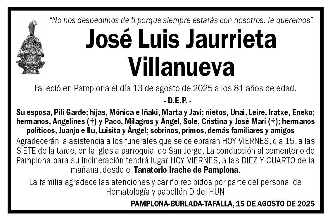 José Luis Jaurrieta Villanueva