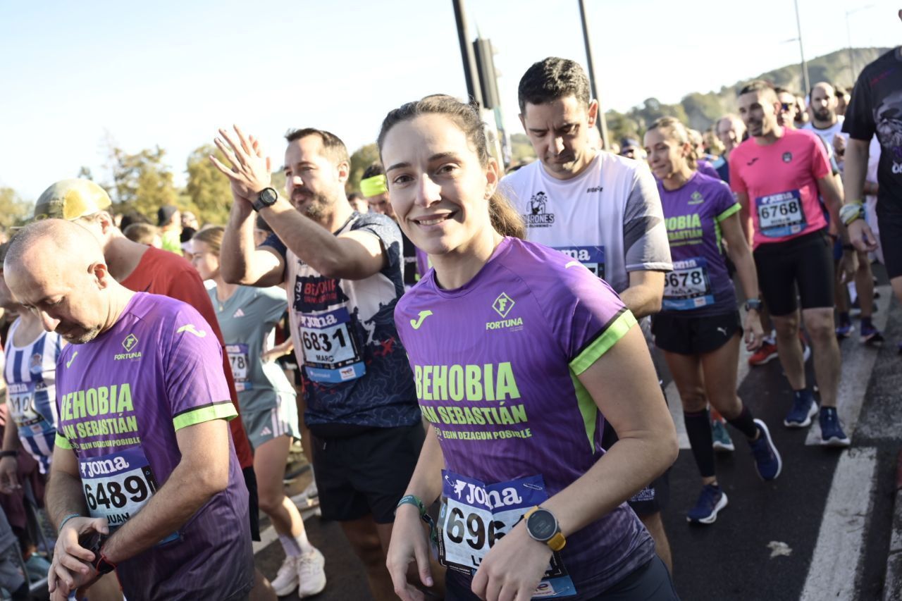En imágenes: Ilusión y concentración en la salida de la Behobía- San Sebastían