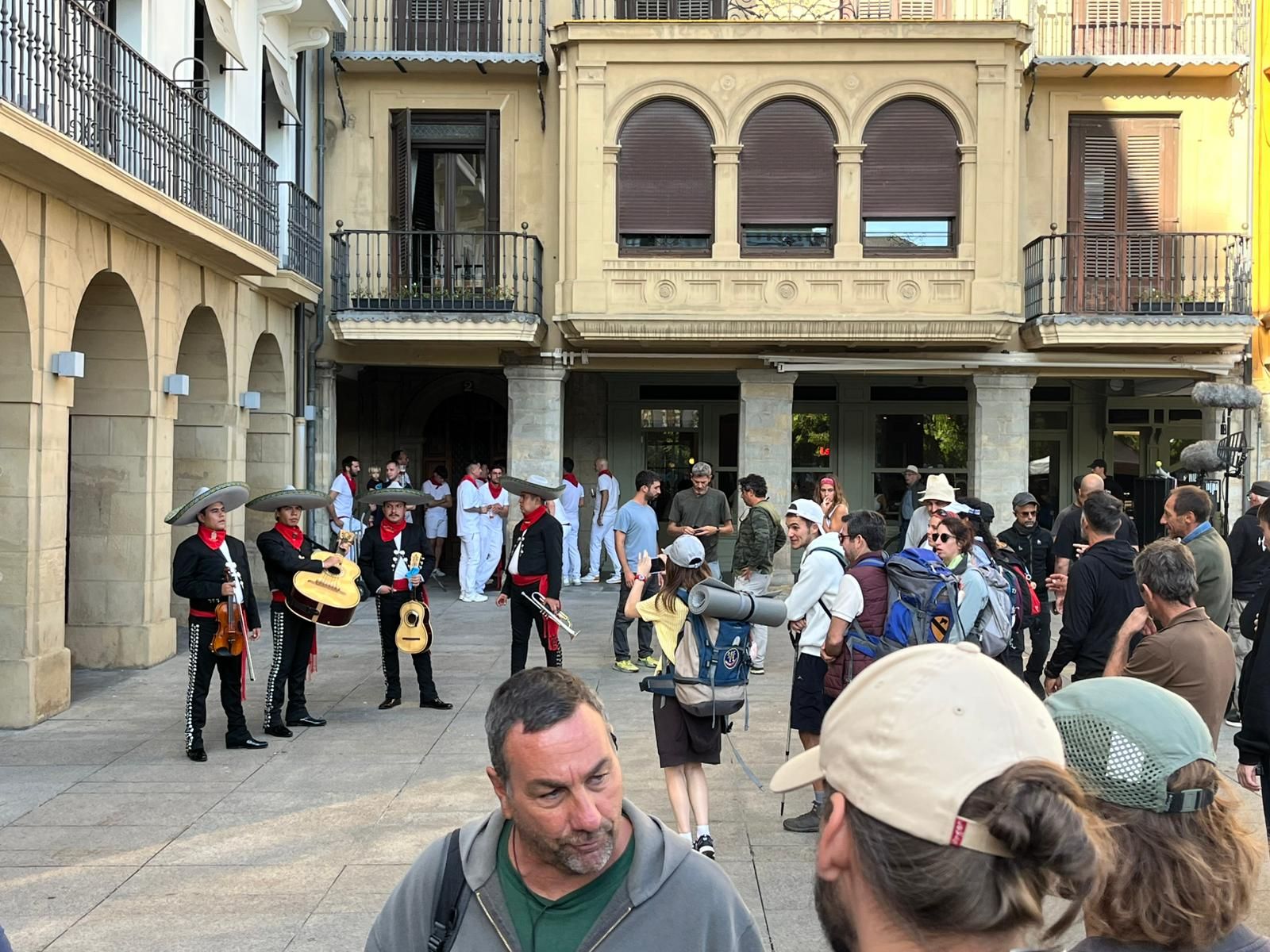 Rodaje de 'Buen camino' en Pamplona