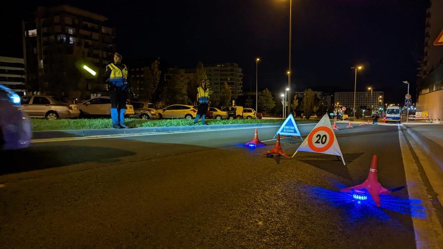 Seis conductores denunciados por dar positivo en alcohol o drogas en Pamplona