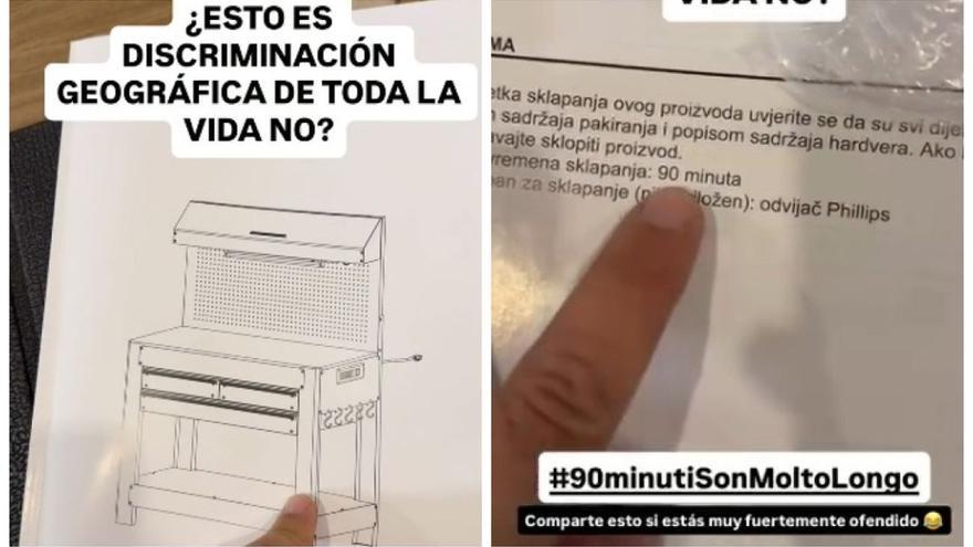 La curiosa &quot;discriminación&quot; hacia los españoles en las instrucciones para montar un mueble