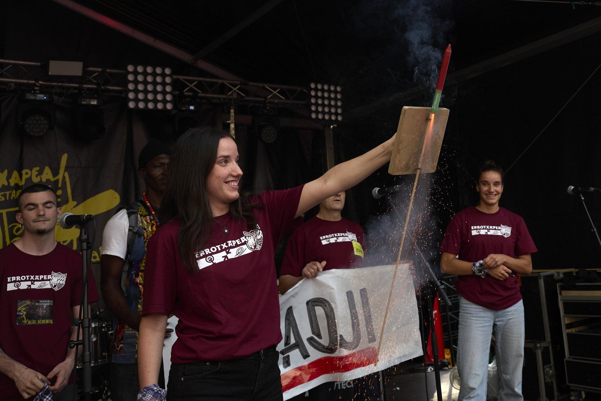 Fotos del chupinazo de la Rochapea