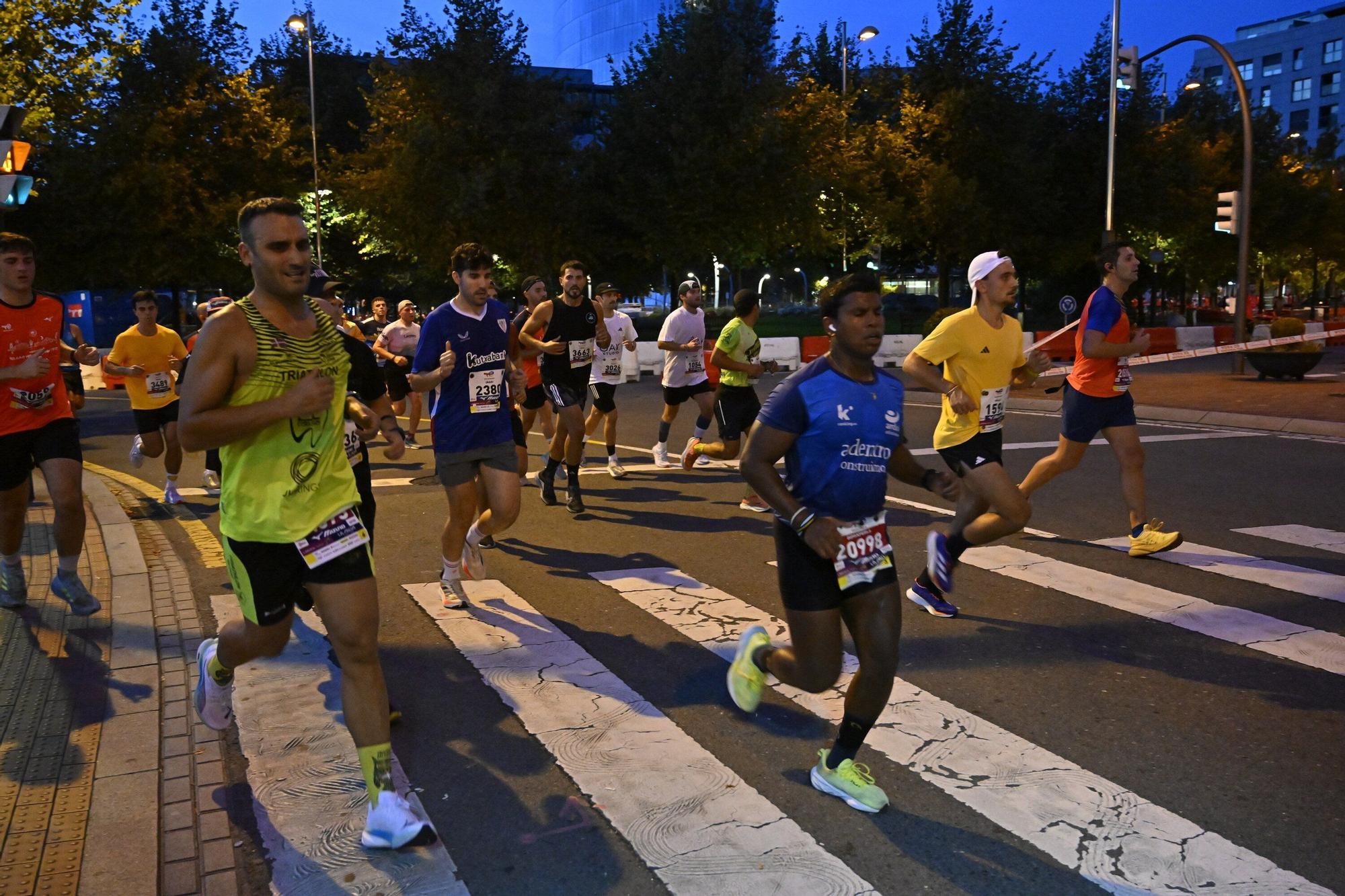 El Bilbao Night Marathon, en imágenes