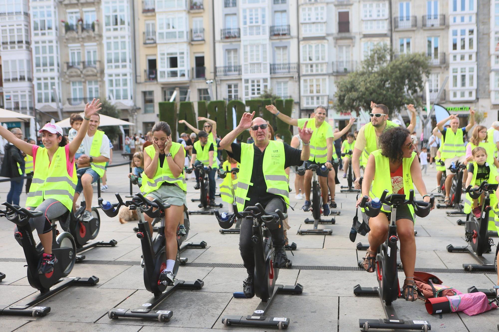 En imágenes: Pedaleada popular en la Virgen Blanca en la Semana Europea de la Movilidad en Gasteiz