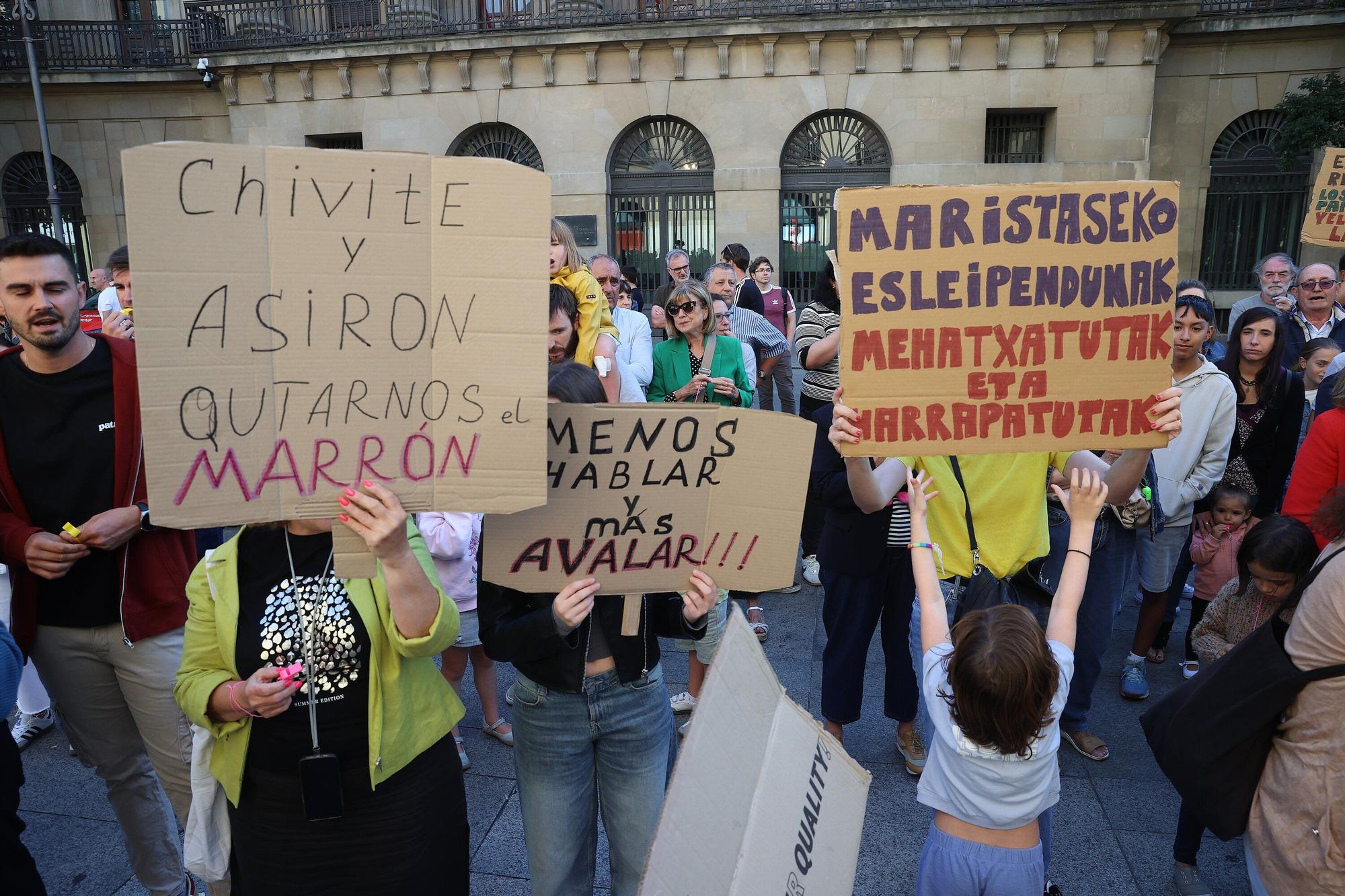 Concentración de familias afectadas por los pisos de Maristas