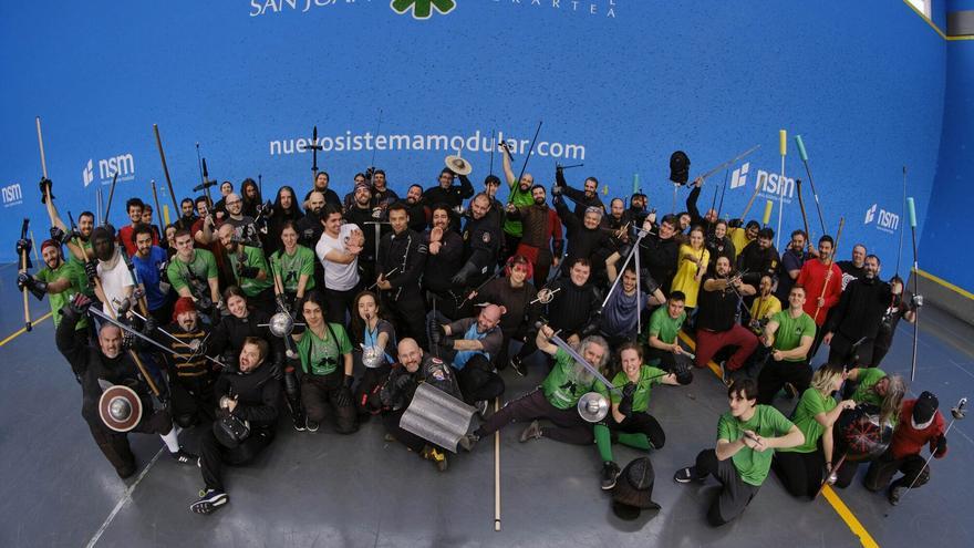 La esgrima histórica vuelve a la AD San Juan y Olite en el V Encuentro Reyno de Navarra