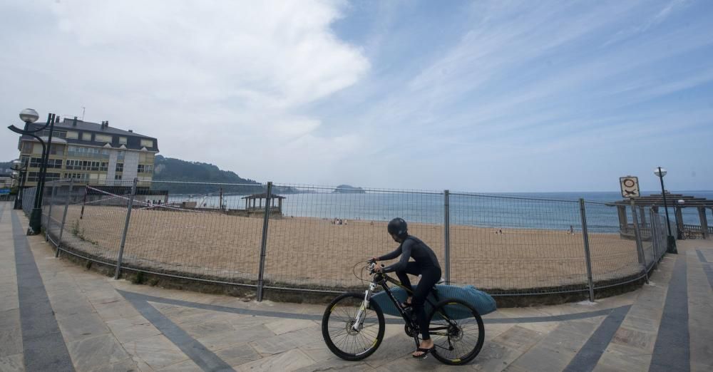 Zarautz se prepara para una temporada de playas atípica