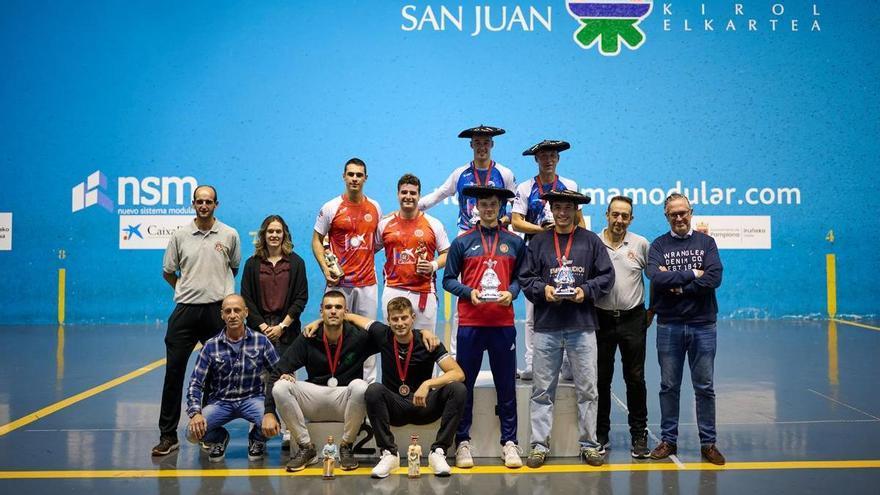 Los Pérez y Sanz-Skufca, campeones del San Fermín Txikito de herramienta